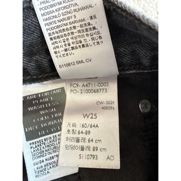 Levi’s Grey Denim Midi Skirt Size 25 W 27" - Picture 5 of 5